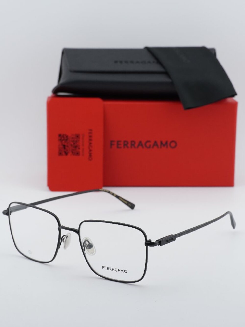 Salvatore Ferragamo SF2231 002 Men Square Eyeglasses 53mm – Black
